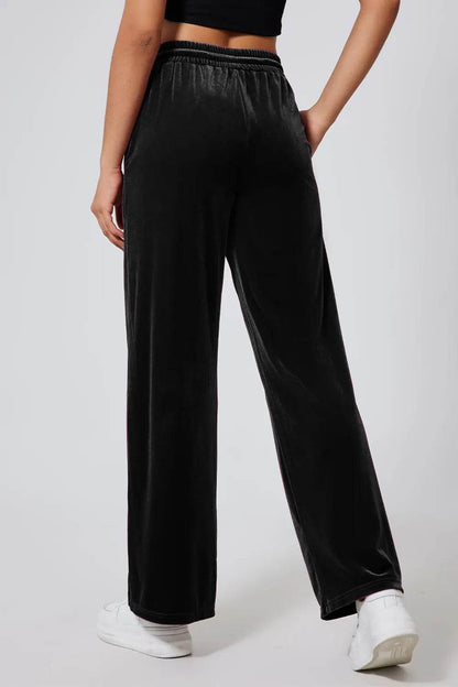 Drawstring Elastic Waist Straight Leg Pants Trendsi 816a6ad7-8f8b-4f5b-869f-3c6575ca6820-Max
