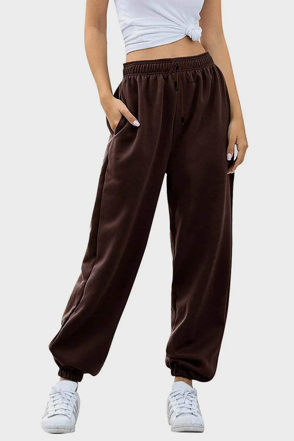Elastic Waist Joggers with Pockets Trendsi 81aadc7c-1c68-4de8-a309-d95f2e322c3b-Max