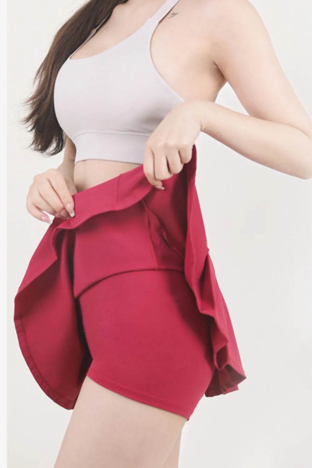 High Waist Pleated Active Skirt Trendsi 81b7da4f-f7db-438b-83af-a5ca7ceed019-Max