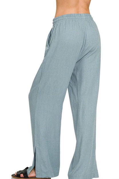 Zenana Linen Drawstring Pants Trendsi 81daf224-3d1e-42e5-9401-90c80260ecda-Max-Origin