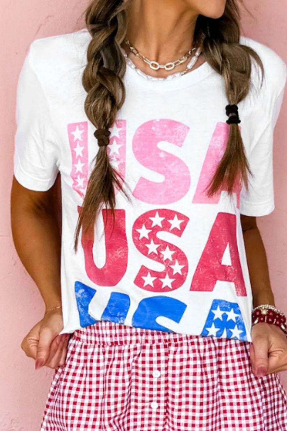 Letter Graphic Round Neck Short Sleeve T-Shirt Trendsi 8251ce18-5b62-42cd-b196-133bb01c5dd3-Max-Origin