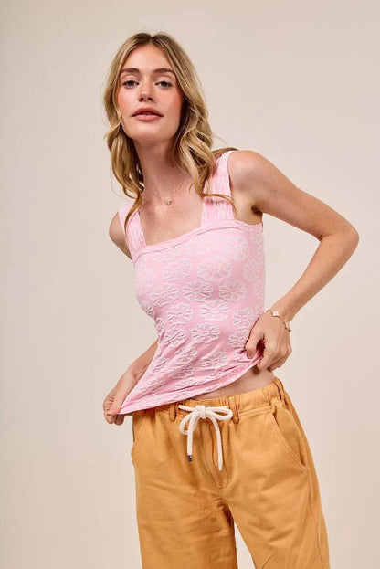 SO ME Two Tone Floral Seamless Tank Top Trendsi 82ee206fd71c451a96b89f44eee4f970-Max-Origin