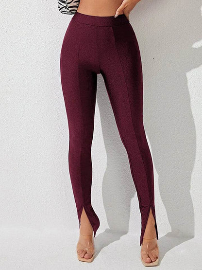 High Waist Slit Skinny Pants Trendsi 8375490153c34b8b82d76d84dcb459dc-Max