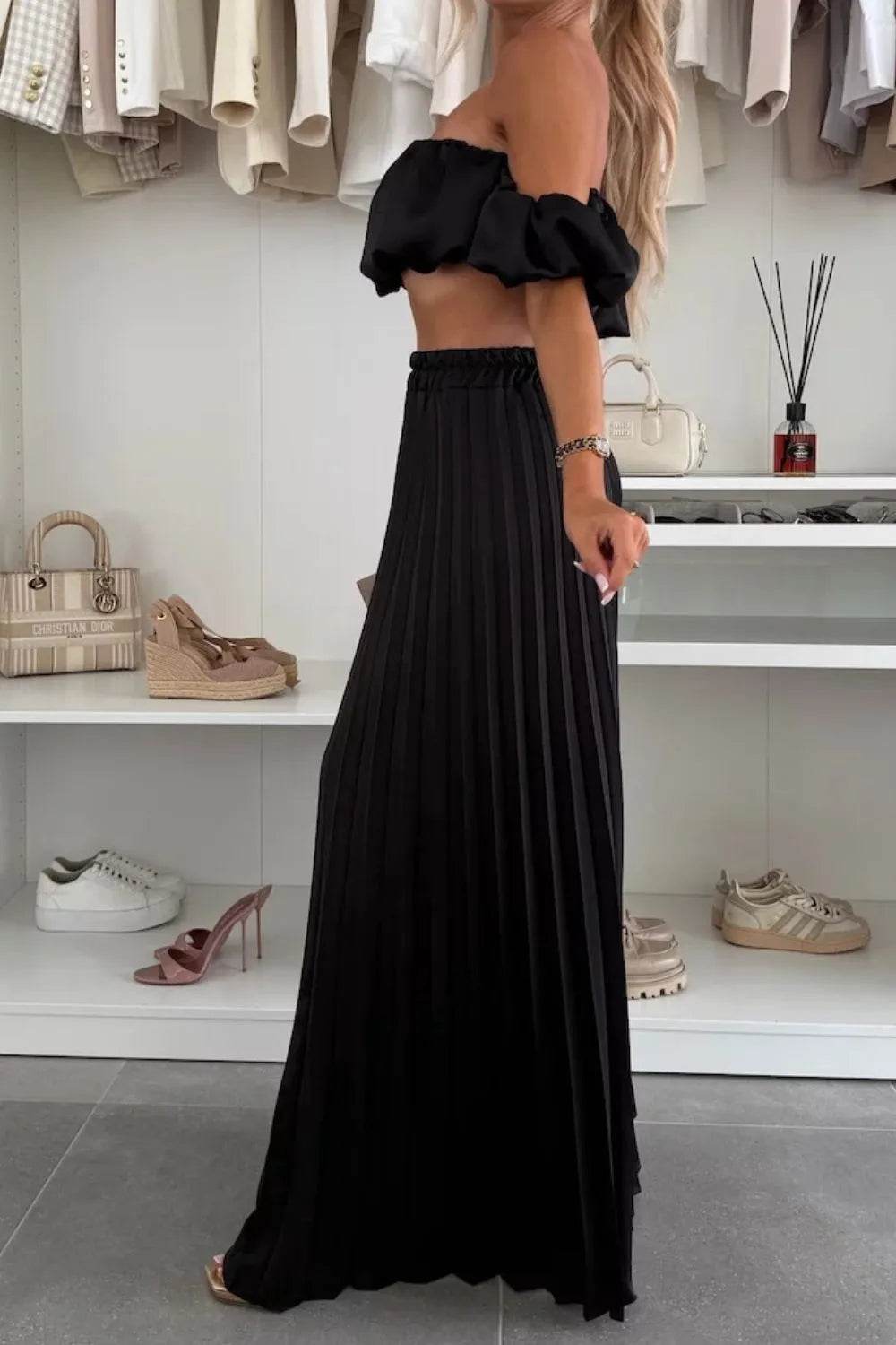 Off-Shoulder Top and Pleated Pants Set Trendsi 838bfac5-216c-4312-adcf-deadbc966939-Max-Origin
