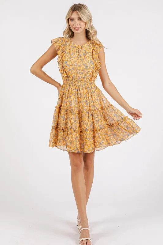 Mittoshop Ditsy Floral Print Ruffle Chiffon Mini Dress Trendsi 83b244fd-bc63-442d-9ac4-8421e49ce22d-Max