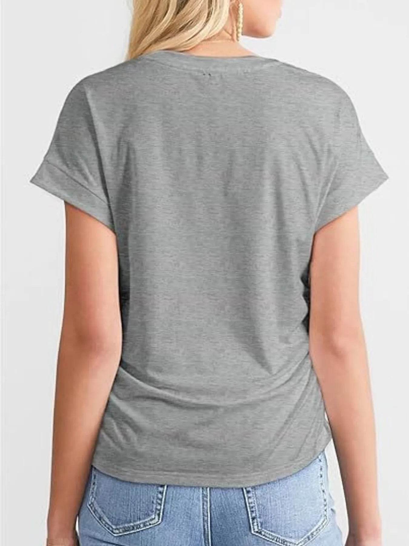 Round Neck Short Sleeve T-Shirt Trendsi 83b3f5a5c00f463fbe2fb3c31b07197a-Max-Origin