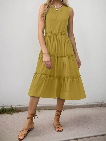 Frill Tiered Midi Dress Trendsi 83e66ae3-7ccb-4353-8be2-d8f3366ec6ce-Max-Origin