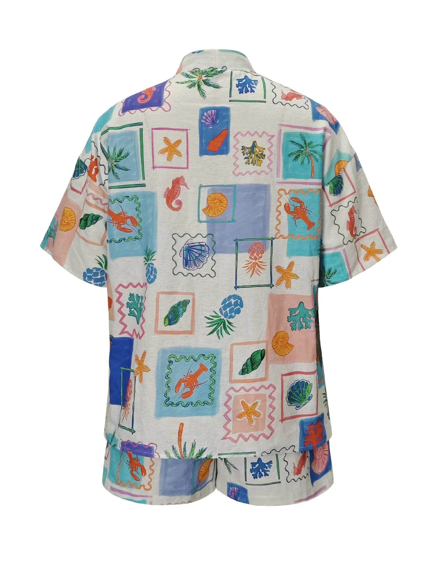 Printed Short Sleeve Shirt and Shorts Set Trendsi 84065a2b-dd3c-4553-92d3-326dd5177144-Max-Origin