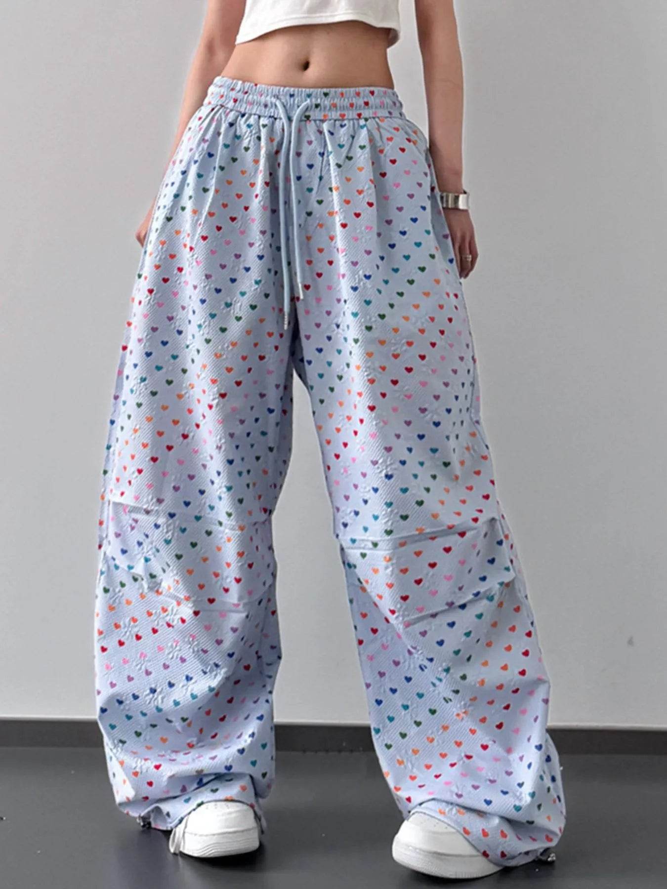 Heart Print Drawstring Wide Leg Pants Trendsi 8493b619-ee37-4997-95d2-5feddf2ca89d-Max-Origin