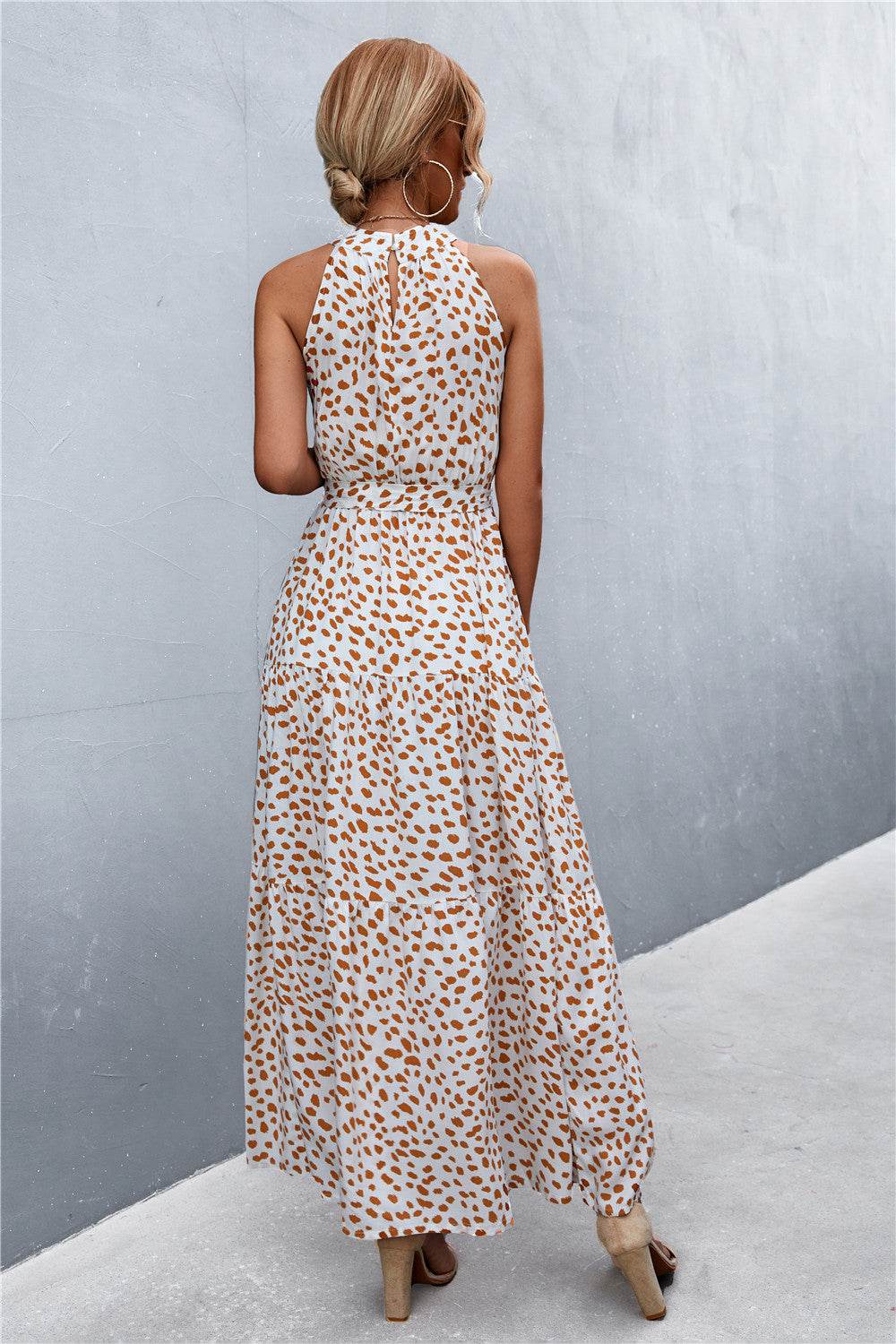 Printed Sleeveless Tie Waist Maxi Dress Trendsi 84b06e1e04f5445287303308f58e11bc-Max