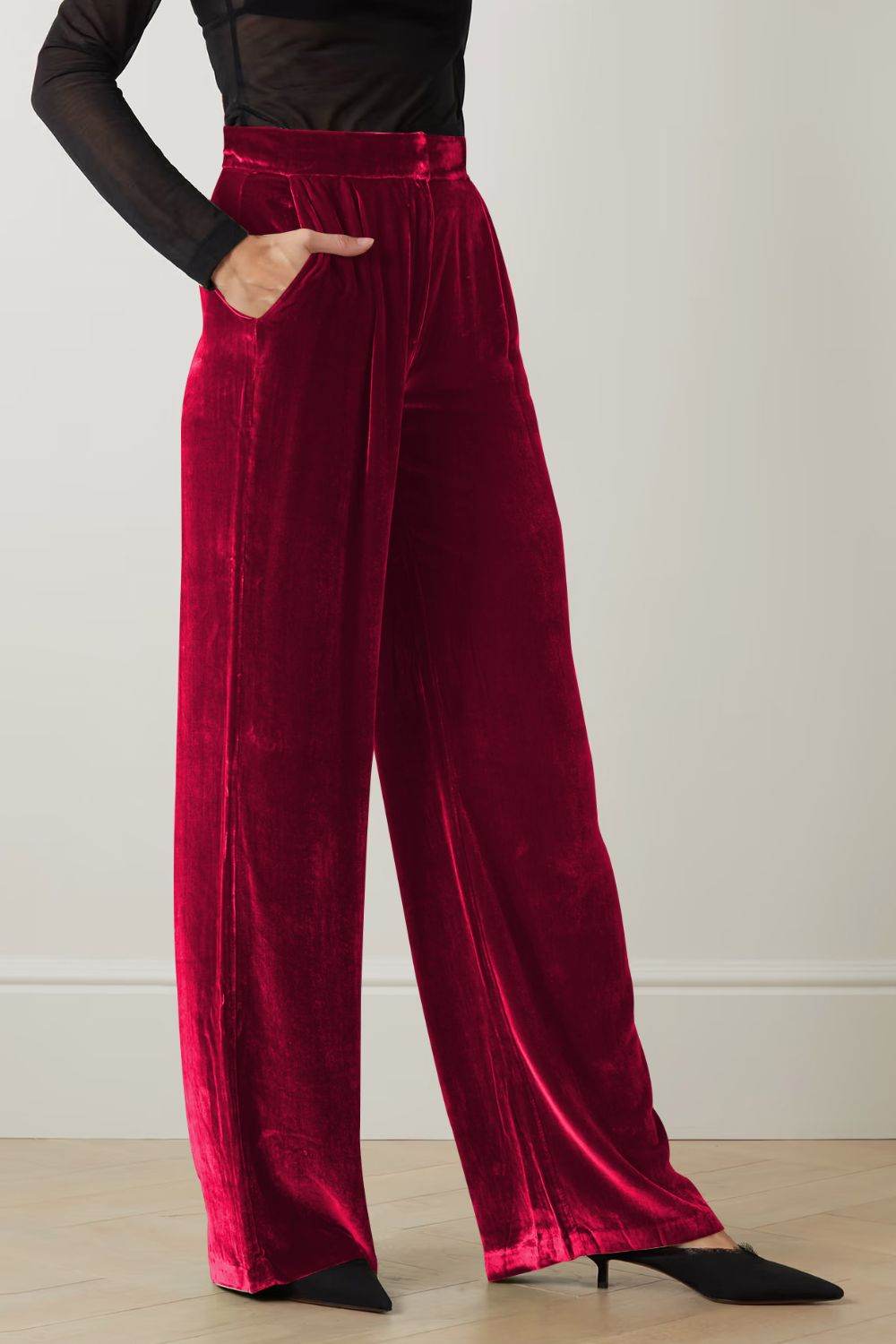 Loose Fit High Waist Long Pants with Pockets Trendsi 84b5fc24f4fd43ca9025ca8801a5dc93-Max