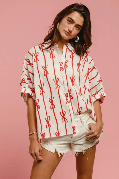 BiBi Bow Ribbon Woven Printed Button Down Shirt Trendsi 84c4e646b2f24bbc9c1527e20fbabe2b-Max-Origin