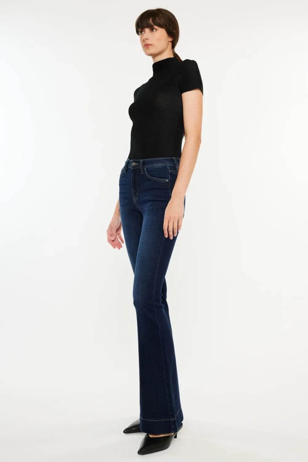 Kancan High Rise Slim Flare Jeans Trendsi 84fa9825-da02-4e64-b65c-ddf69d42c41a-Max