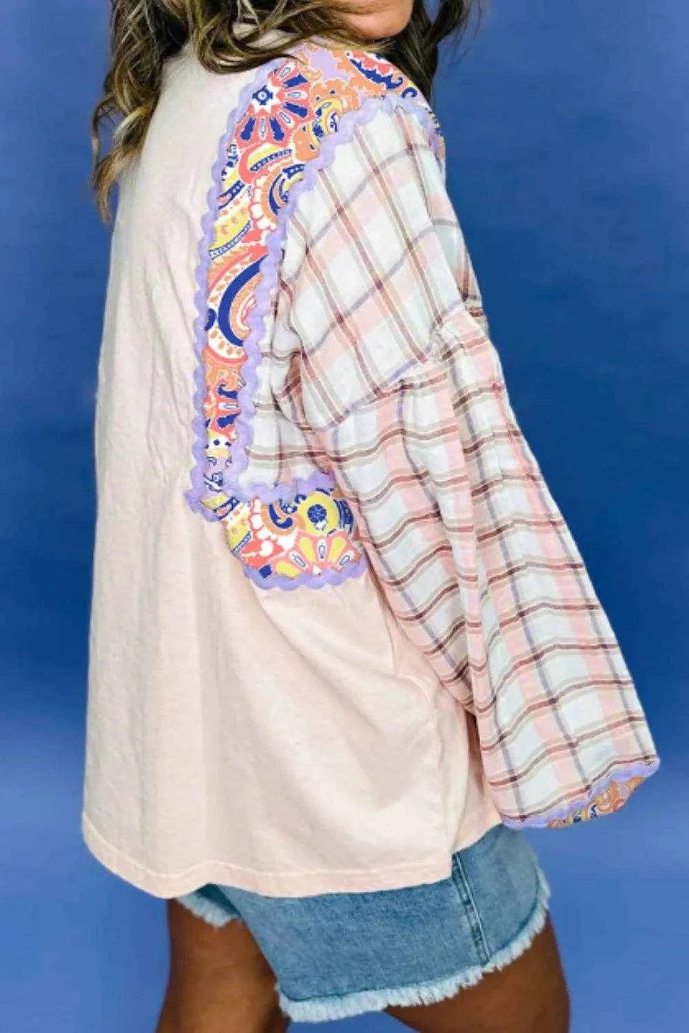Paisley Print Plaid Long Sleeve Oversized Top Trendsi 8557d94f-67c9-479e-8d6d-fe85b125b9db-Max-Origin