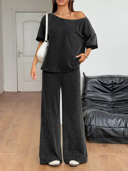 Boat Neck Top and Wide Leg Pants Set Trendsi 855d9ee56cb843678f958af94d838e6f-Max-Origin