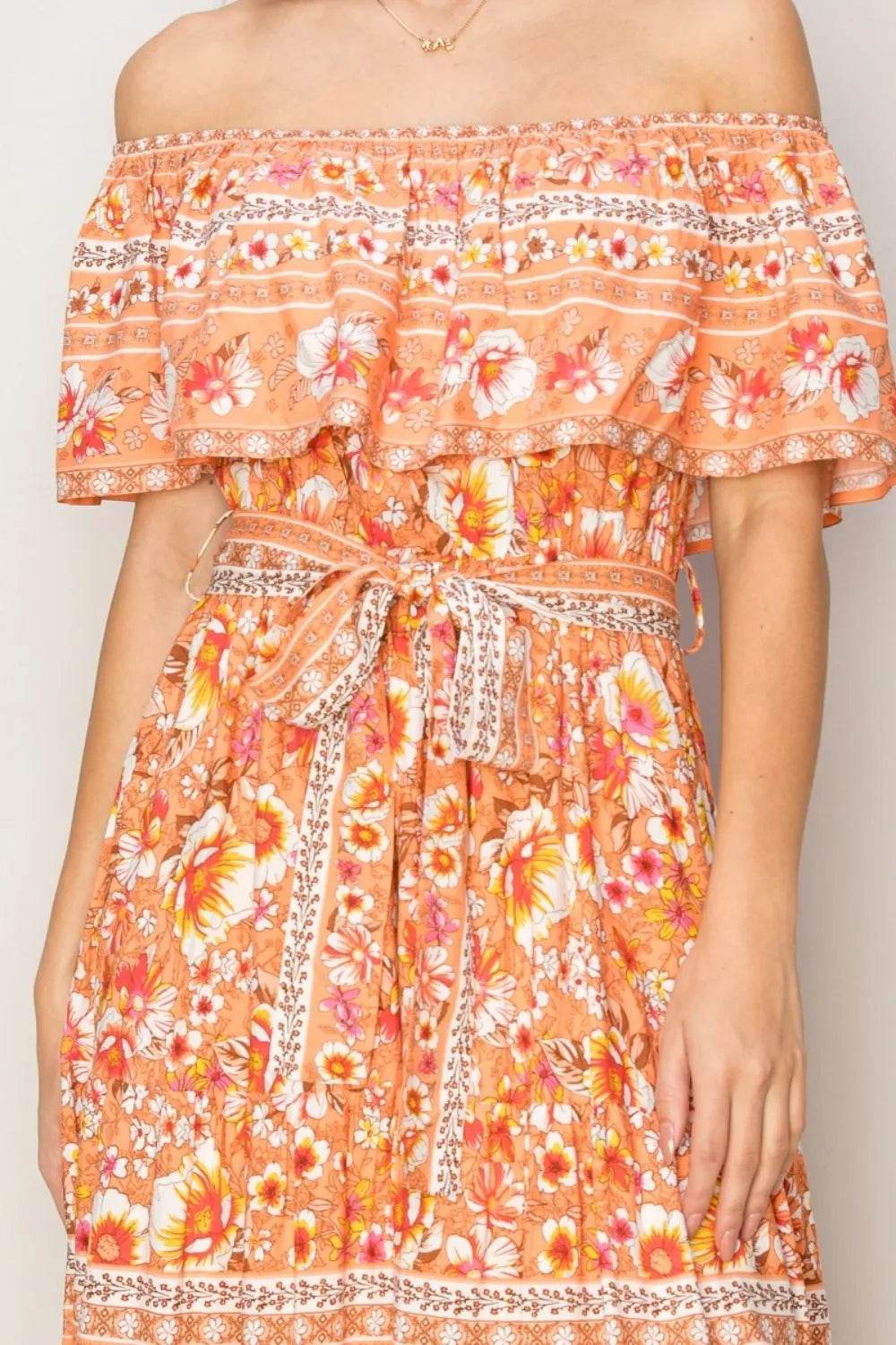 HYFVE Floral Off-Shoulder Tie Front Maxi Dress Trendsi 858977e7-dec9-40d4-a4c4-245b5c0dc050-Max