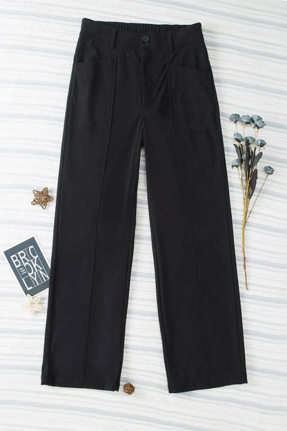 Half Elastic Waist Straight Pants Trendsi 85a33aec-0e9d-4bbe-b796-7cf66b8d1cf1-Max