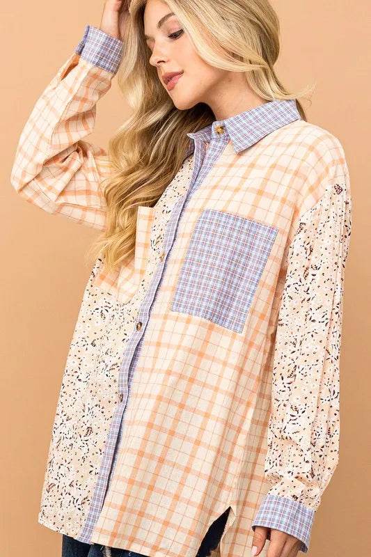 And The Why Floral and Plaid Color Block Shirts with Pocket Trendsi 85b76914e18b43768b4d082c245deb11-Max-Origin