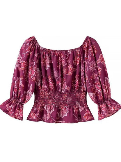 Printed Flounce Sleeve Top and Slit Skirt Set Trendsi 8674d41f63964cc9adec2800104ed686-Max-Origin
