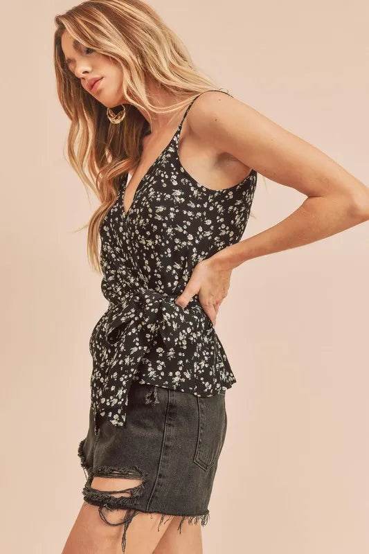 Aemi + Co Ditsy Floral Surplice Adjustable Straps Cami Trendsi 86bef9cc-c06f-47e3-bef9-5495407b8733-Max