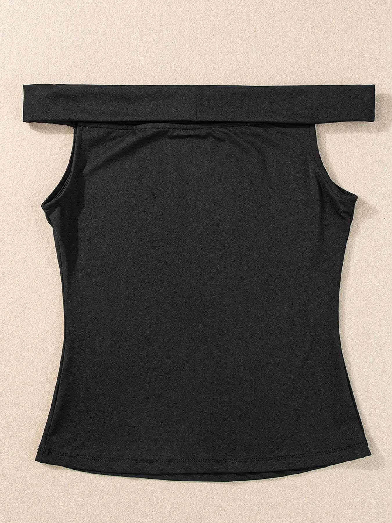 Folded Off Shoulder Slim Top Trendsi 86c5bcdb4a5d4589b425e25c7685403d-Max-Origin