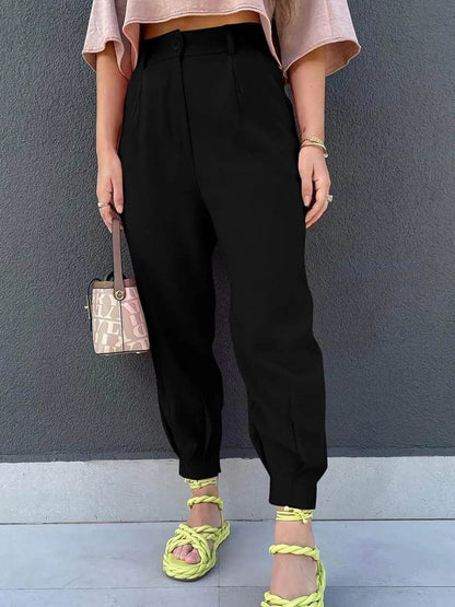 High Waist Cropped Pants Black Trendsi 86d08afd-5240-413c-9082-13c0cd94d37d-Max