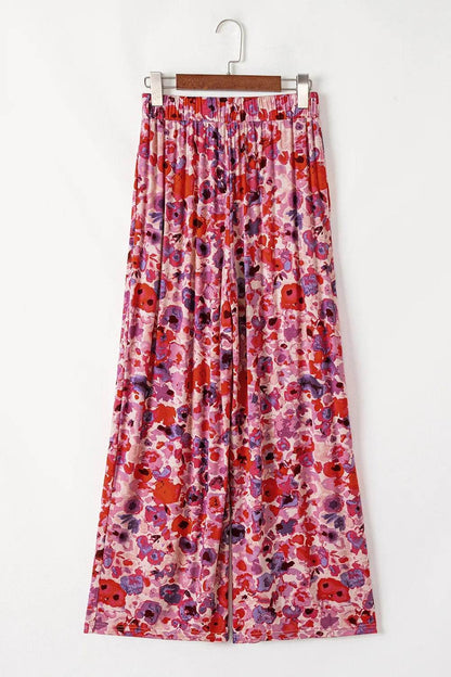 Floral Wide Leg Elastic High Waist Pants Trendsi 86f93c1d-1256-4277-b115-a1a175825c23-Max
