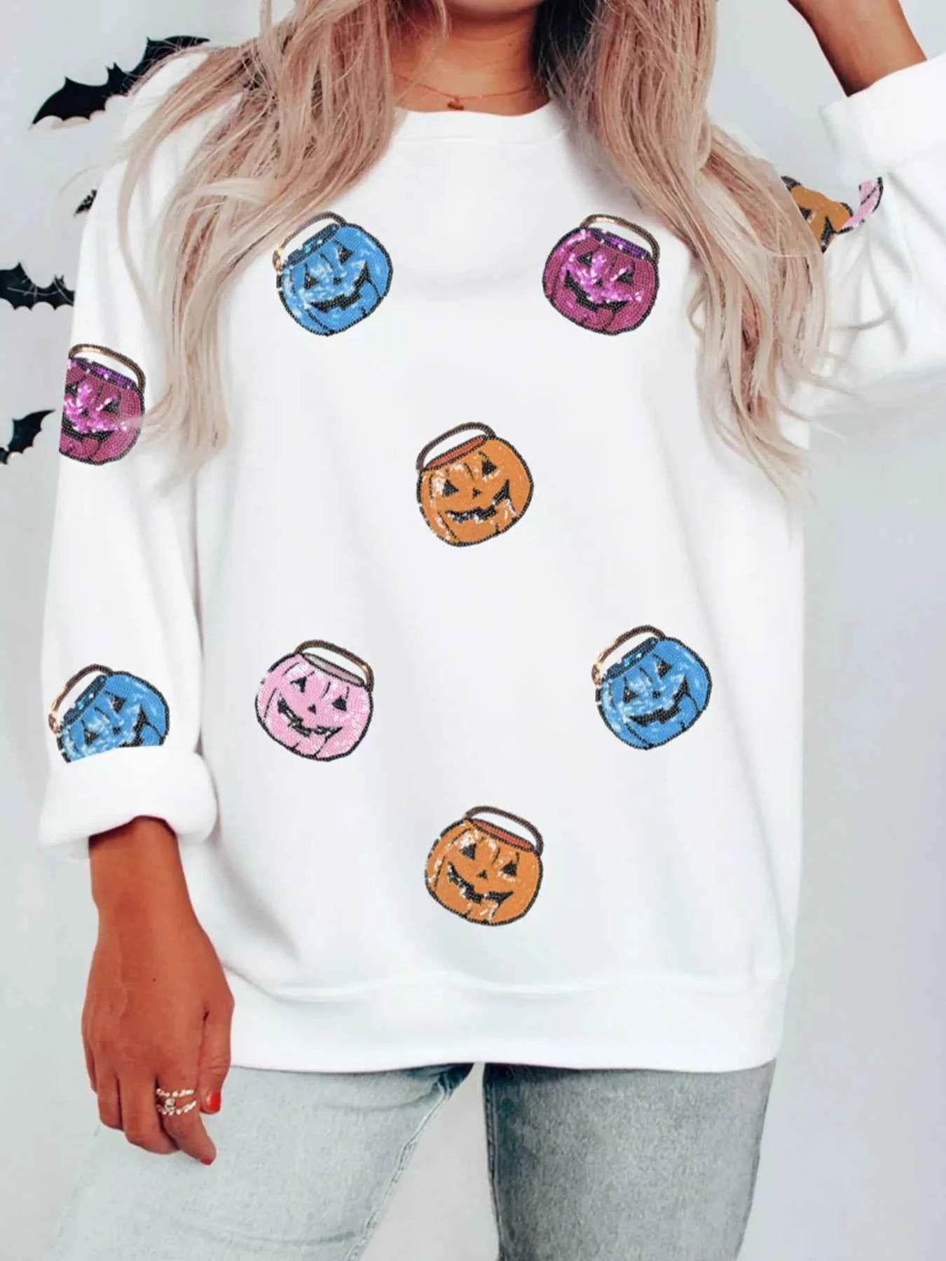 Halloween Pumpkin Lantern Sequin Patched Sweatshirt Trendsi 86fbbb9afd784b0d97e147f1a01b015a-Max-Origin