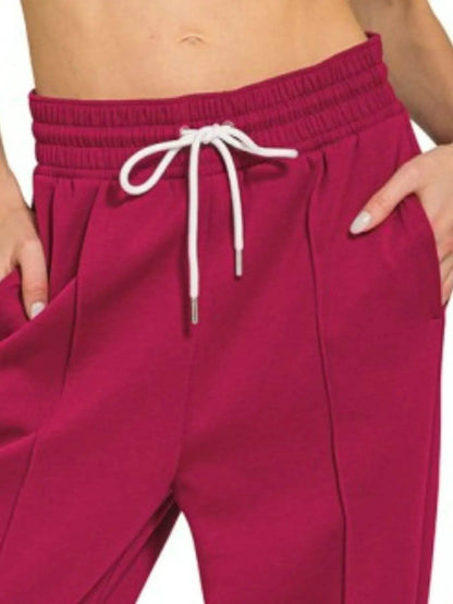 Zenana Drawstring Scuba Sweatpants with Pockets Trendsi 8705f9eb-4804-4330-a08c-e4d053a991a9-Max-Origin