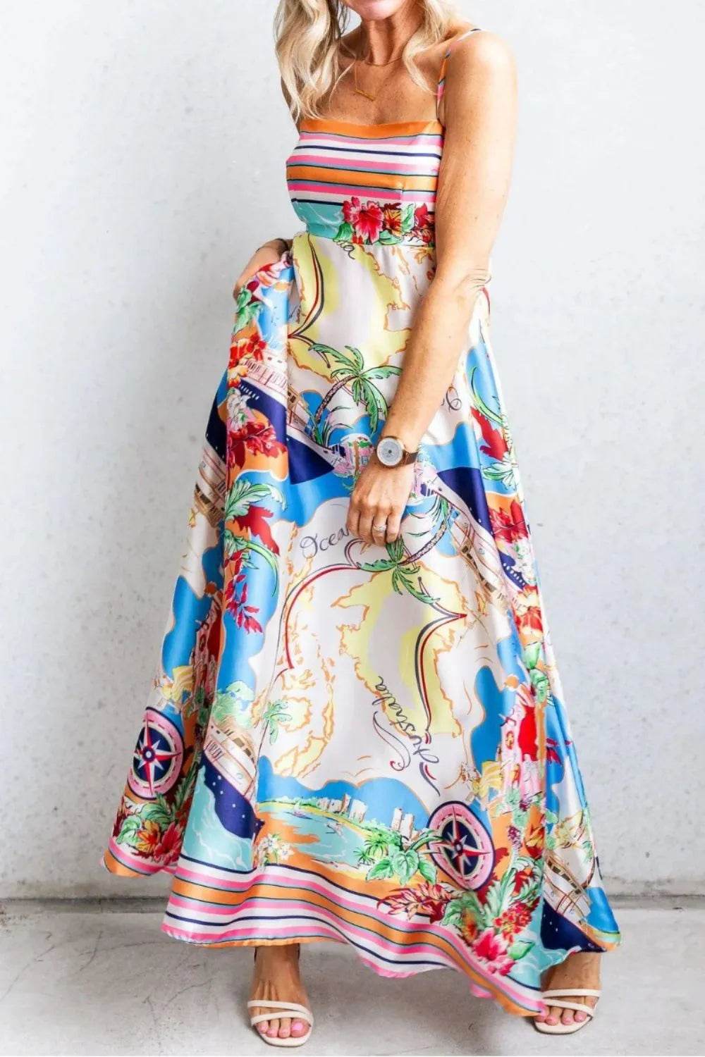 Smocked Back Printed Square Neck Maxi Cami Dress with Pockets Trendsi 8798c96e-f7fb-4204-a540-5cea39ddedff-Max-Origin