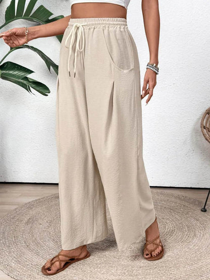 Perfee Drawstring Wide Leg Pants Trendsi 87ed3ee7-5dc3-470f-830b-bd8a1c8f4988-Max