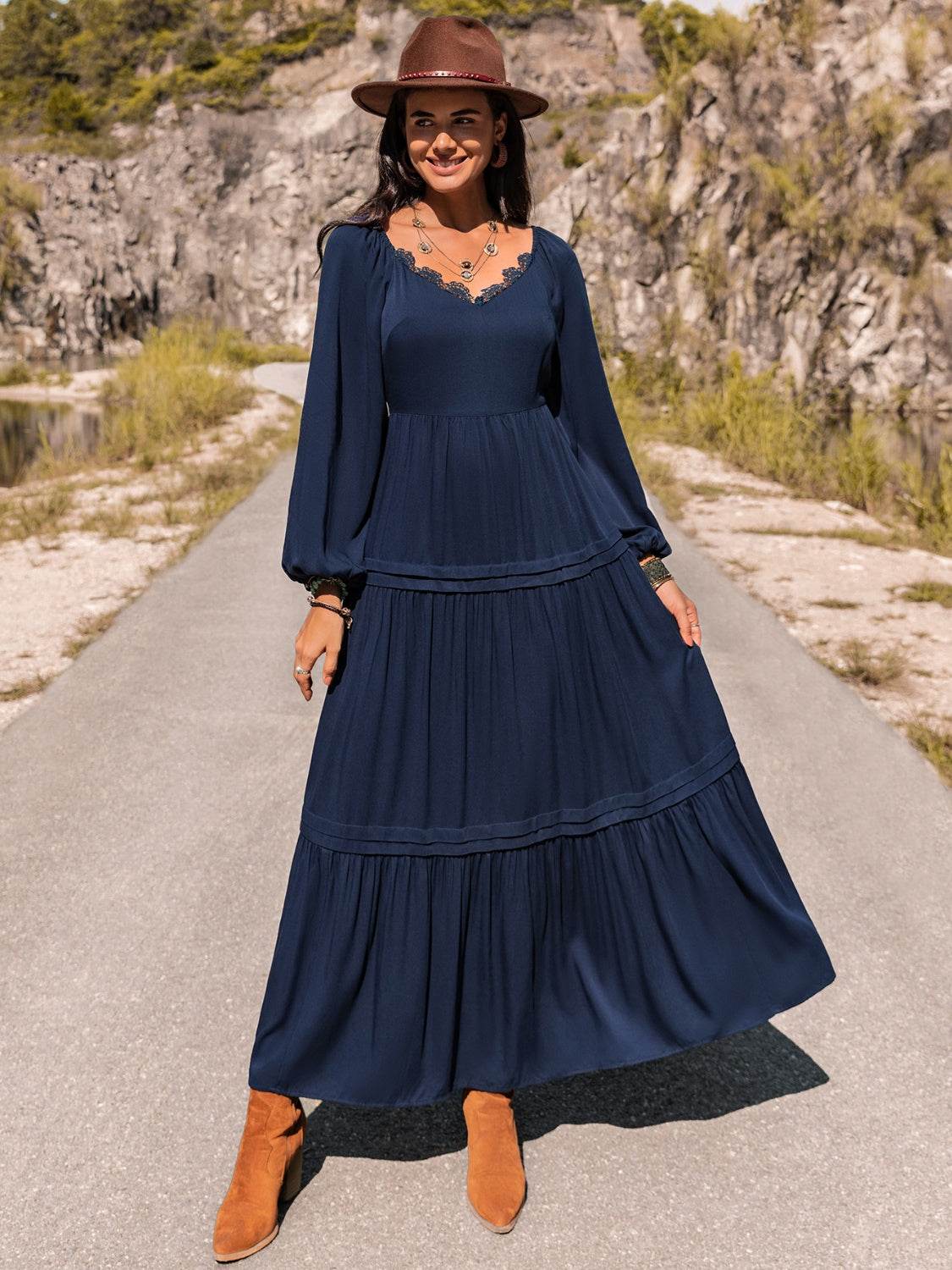 Long Sleeve Lace Trim Maxi Dress Trendsi 87f2b0c620db42cea4f8db966fe2ed20-Max