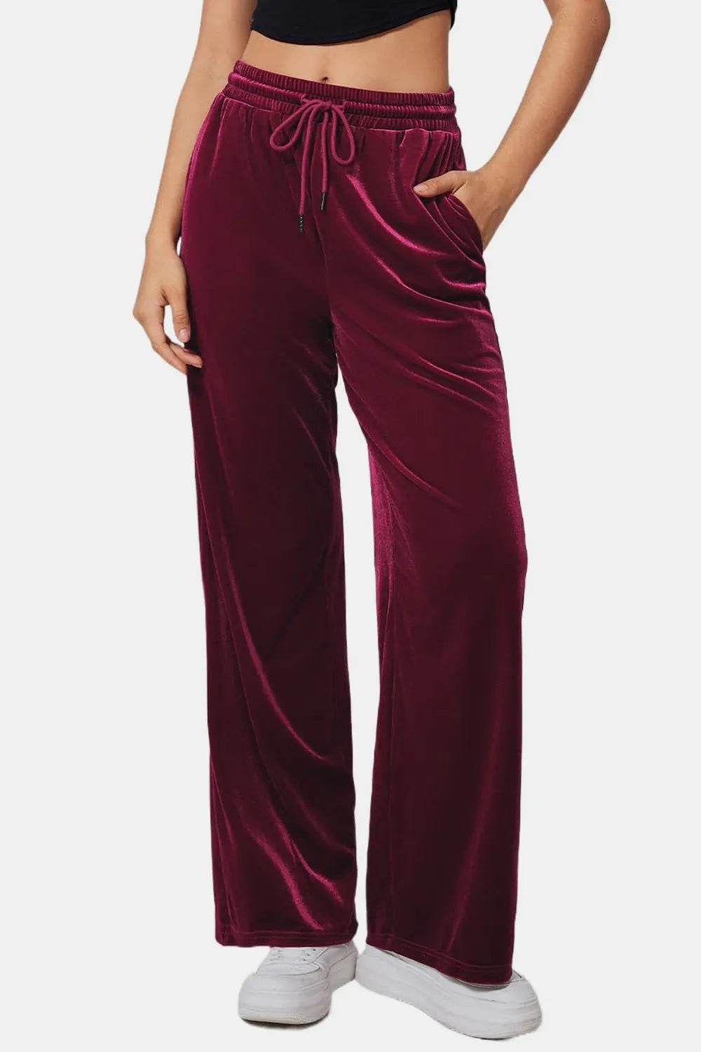 Drawstring Elastic Waist Straight Leg Pants Trendsi 8816bcdf-7e97-414b-b92c-4e4881ab69e9-Max