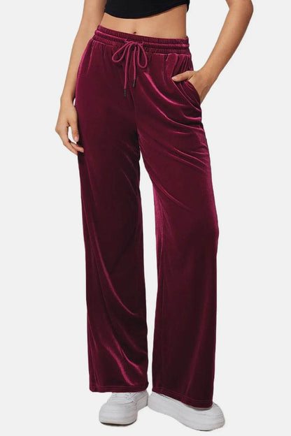 Drawstring Elastic Waist Straight Leg Pants Trendsi 8816bcdf-7e97-414b-b92c-4e4881ab69e9-Max