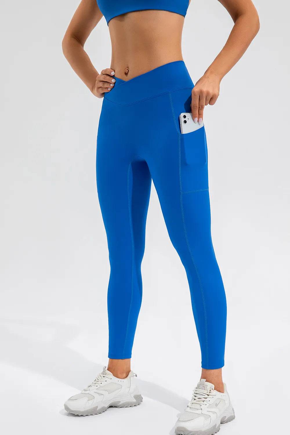 High Waist Active Leggings with Pockets Royal Blue Trendsi 8821ce80-92a3-4925-9aad-0377ade6fa60-Max