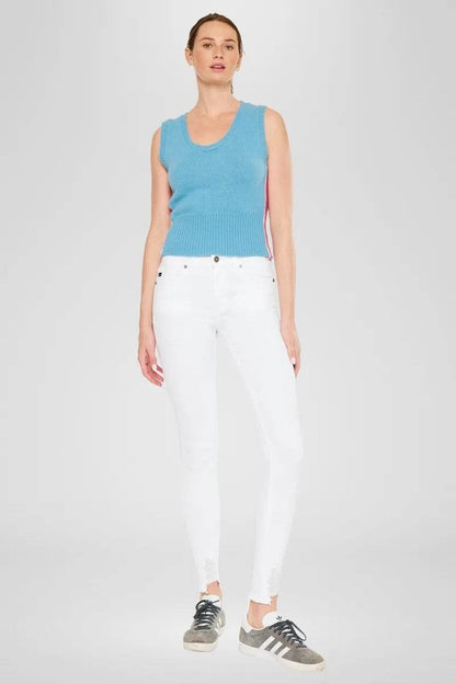 Kancan High Rise Super Skinny Jeans WHITE Trendsi 8850055fec2743ca873531a0f0278d5a-Max-Origin