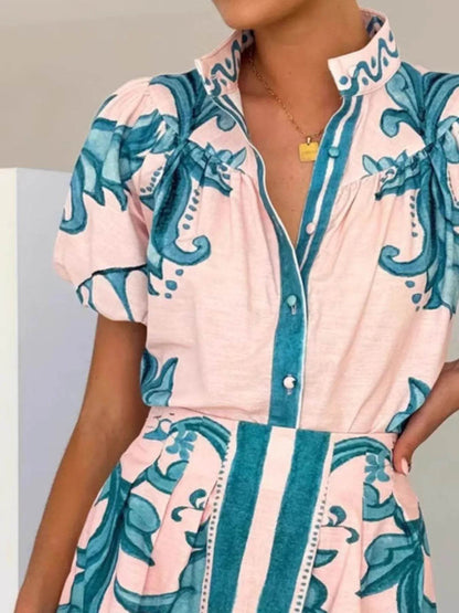 Printed Puff Sleeve Top and Skirt Set Trendsi 885d7fa7-ec84-4828-9098-4e23943d0b87-Max-Origin