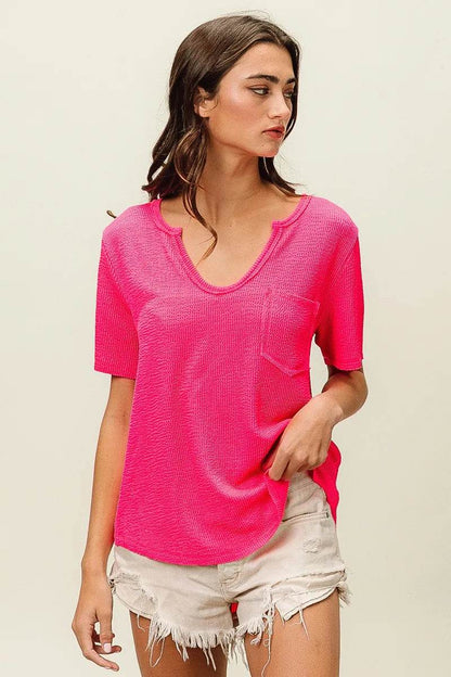 BiBi Waved Rib U Neck Top With Front Pocket Trendsi 8879de7a1cbe499899306ae022a29d1a-Max-Origin