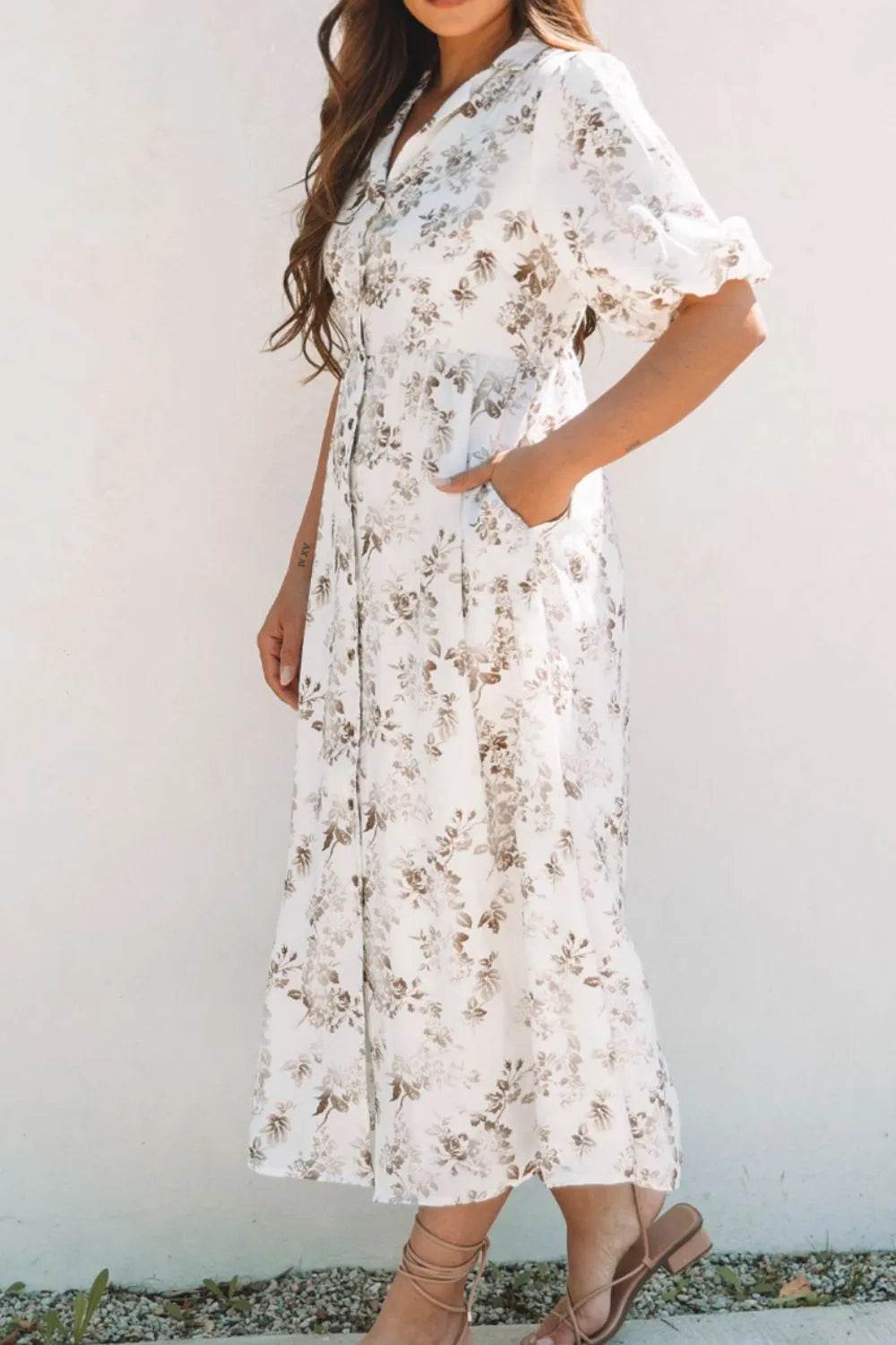 Printed Button Front Puff Sleeve Dress Trendsi 88b66ea8-4173-497b-bee0-b8b32f816fa9-Max-Origin
