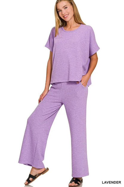 Zenana Cotton Slub Top & Pants Set LAVENDER Trendsi 88c605164d77440cb7a1aadf11097e75-Max-Origin