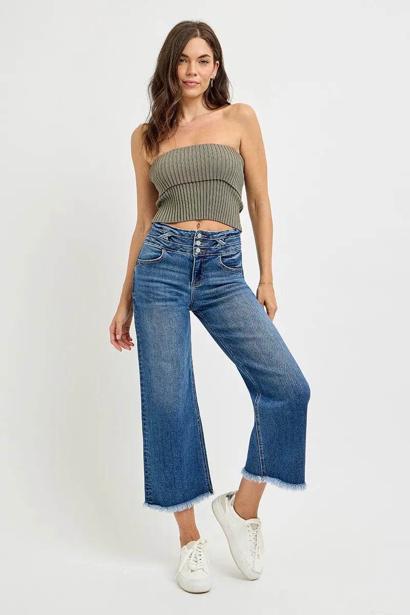 RISEN High Rise Crop Wide Leg Jeans with Wide Band Detail Trendsi 88f57f90ed78448e9d633a3e23d49d24-Max-Origin
