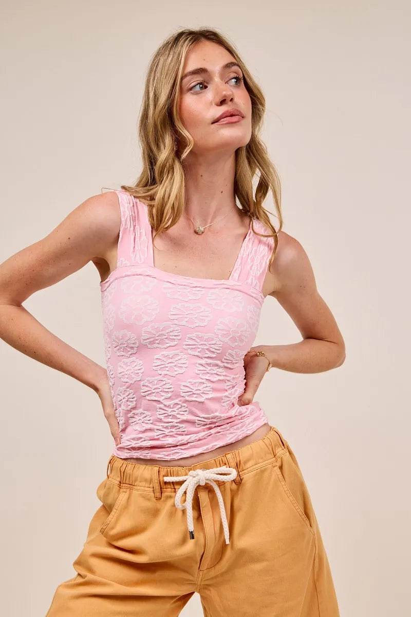 SO ME Two Tone Floral Seamless Tank Top Trendsi 892148b813094453931c04aad6ad08d8-Max-Origin
