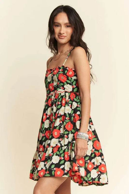 Davi & Dani Floral Scalloped Cutout Back Mini Dress Trendsi 894683de883844dcaa7d07de3a2d3be2-Max-Origin