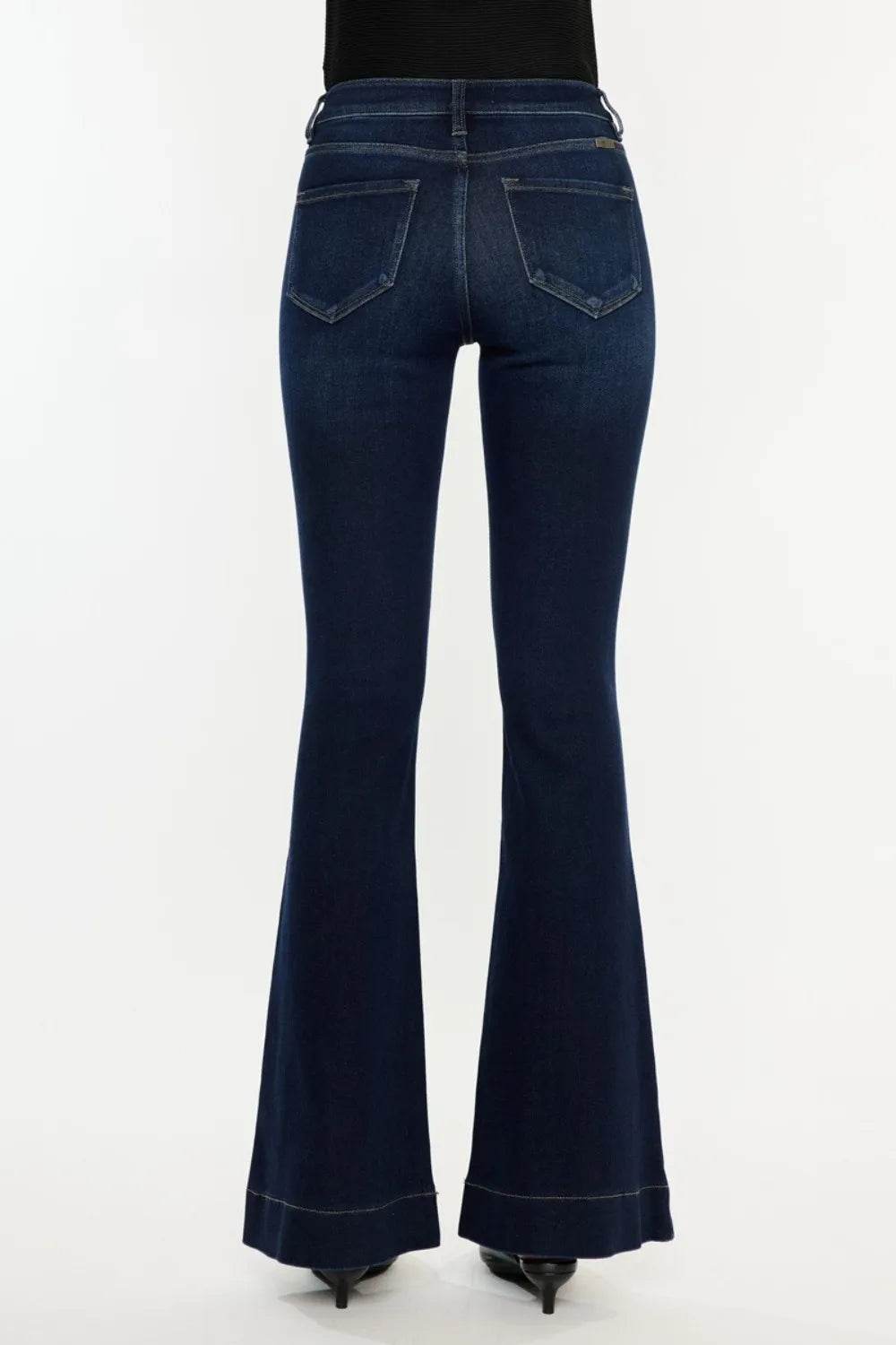 Kancan High Rise Slim Flare Jeans Trendsi 8a1b8751-029b-4289-859e-bf12dffd08b9-Max