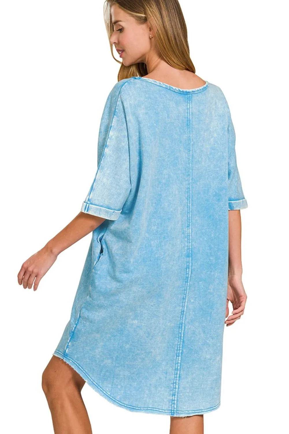 Zenana Acid-washed French Terry Tee Shirts Dress Trendsi 8a4aa936-6a4c-4b86-9760-d7dbda44a4d4-Max-Origin