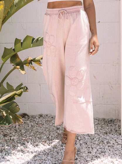 Floral Wide Leg Crop Pants with Drawstring Waistband Trendsi 8a806edf-eb86-49d5-b99b-c2900c2fd825-Max-Origin