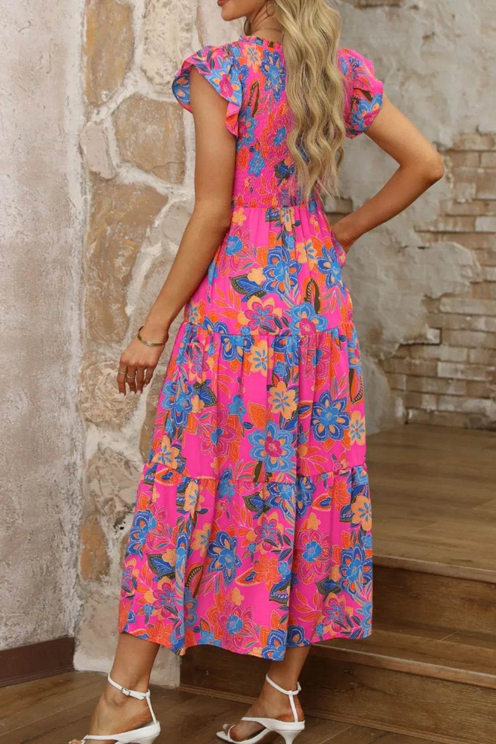 Boho Floral V Neck Ruffle Tiered Dress Trendsi 8a8aba5d-9c22-4a44-b8c0-d2f625b5a889-Max-Origin