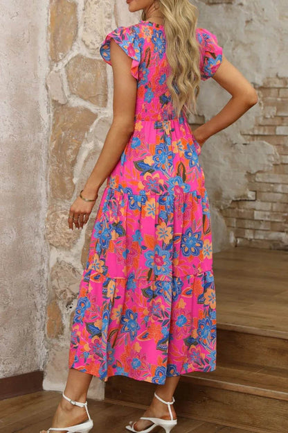 Boho Floral V Neck Ruffle Tiered Dress Trendsi 8a8aba5d-9c22-4a44-b8c0-d2f625b5a889-Max-Origin