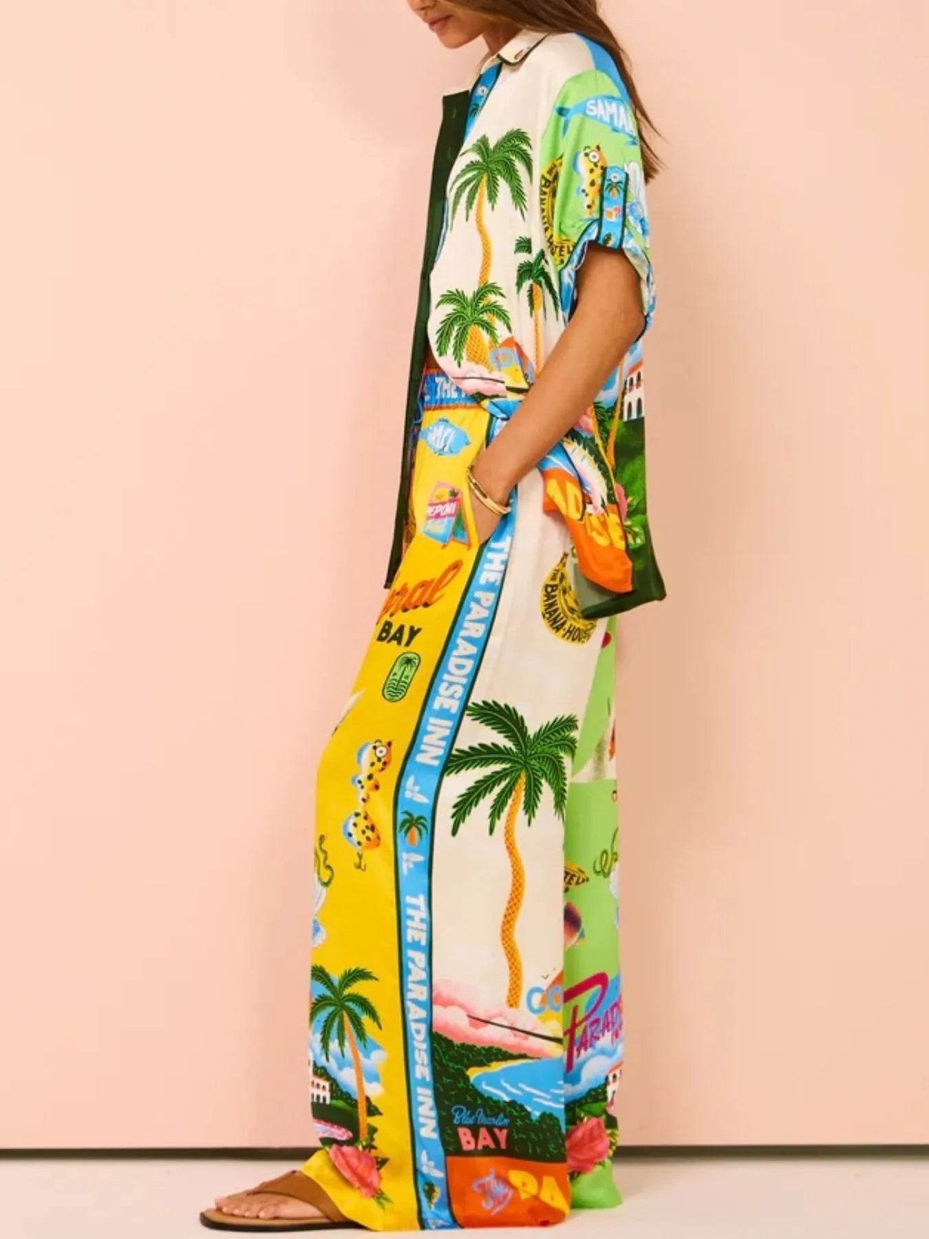 Printed Half Sleeve Shirt and Wide Leg Pants Set Trendsi 8a968124-3288-4289-98d7-2fb3eeeefe03-Max-Origin