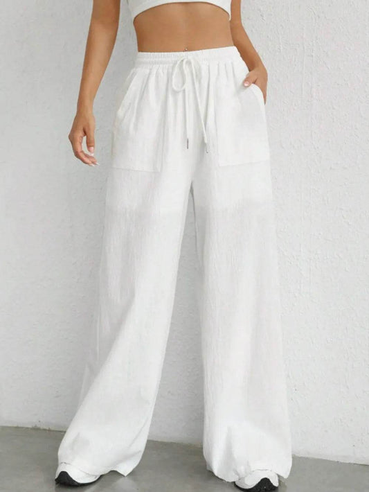 Drawstring Wide Leg Pants White Trendsi 8ab4ac60-6042-4c5b-ba6a-377220742ec6-Max